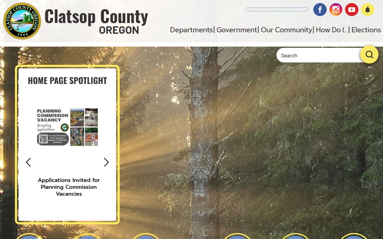Clatsop County official website for government services
