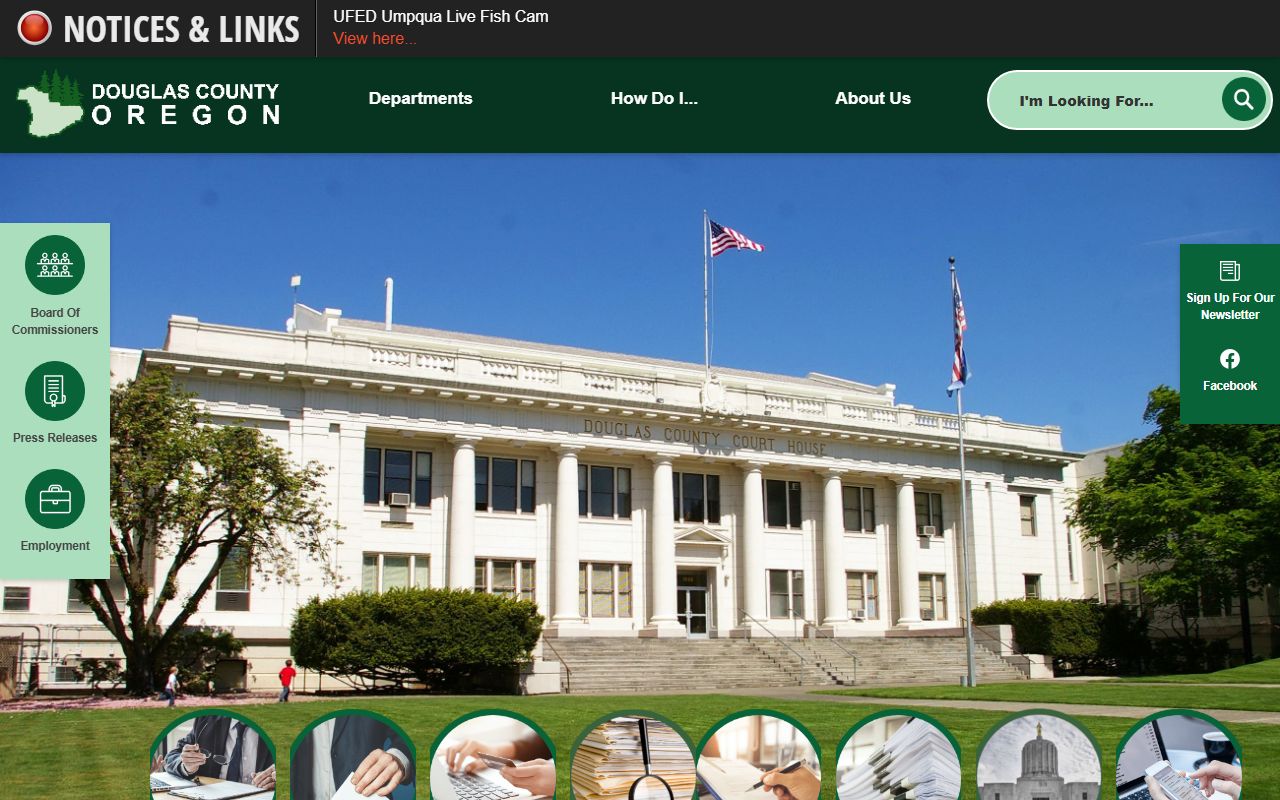 Douglas County official website with court and civil records information