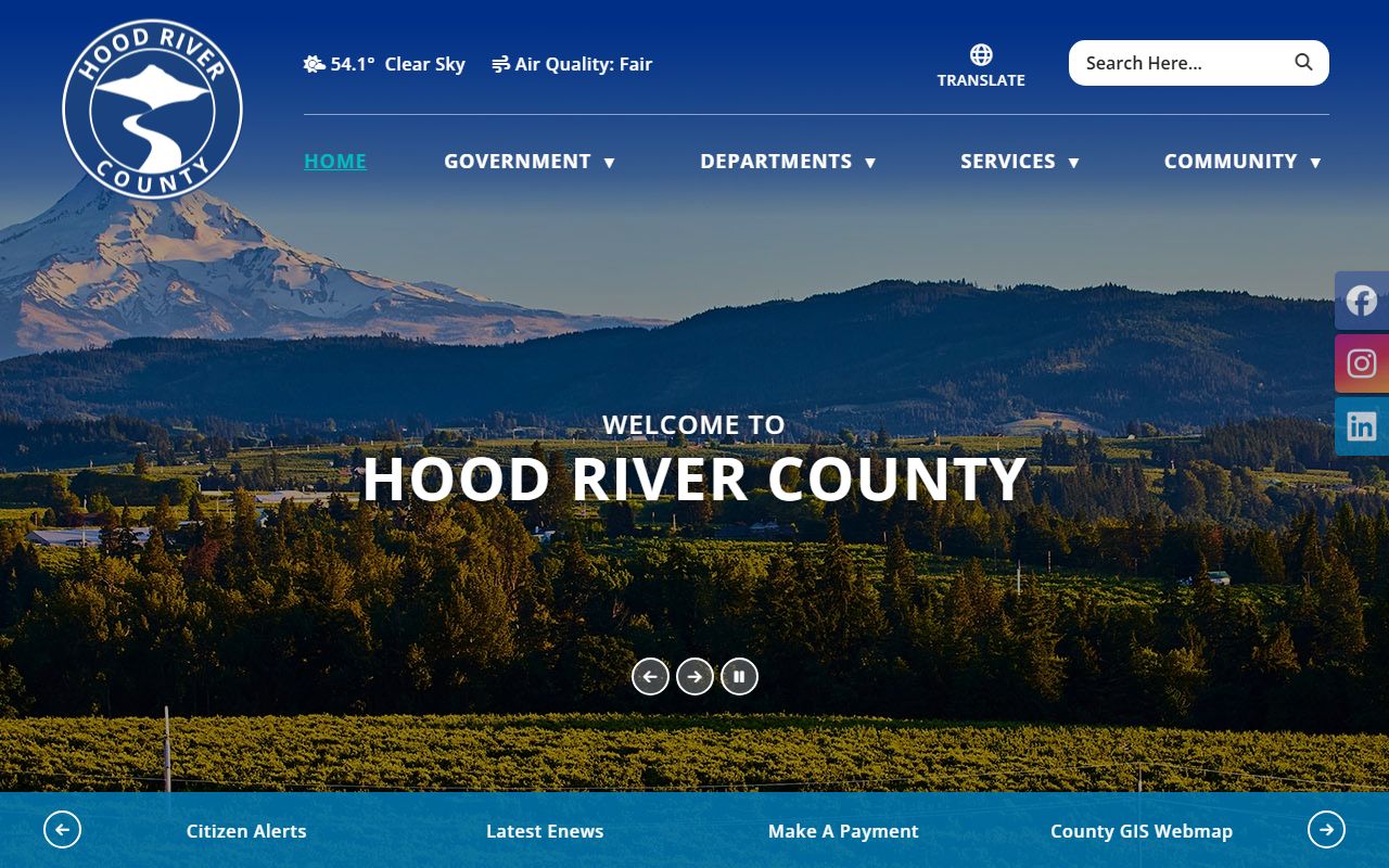 Hood River County clerk office for civil court records requests