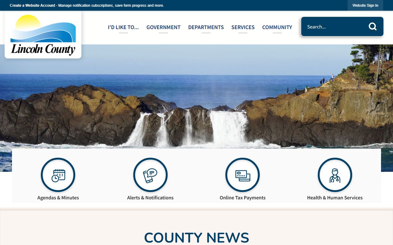 Lincoln County official website for civil court records