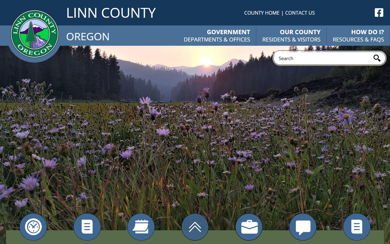 Linn County official website for civil court records